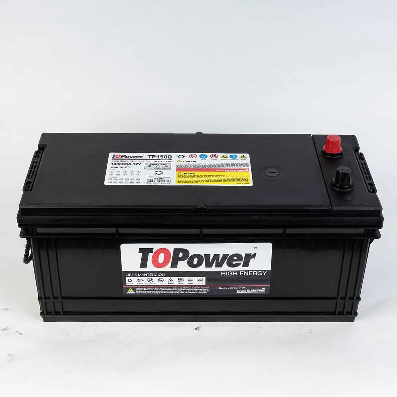 BATERIA TOPOWER 150AH TP150D 1000CCA (- +) A/E KR