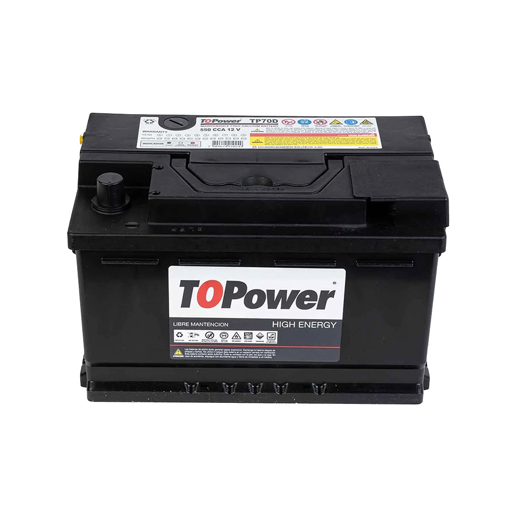 BATERIA TOPOWER 70AH TP70D 550CCA (- +) B/E KR